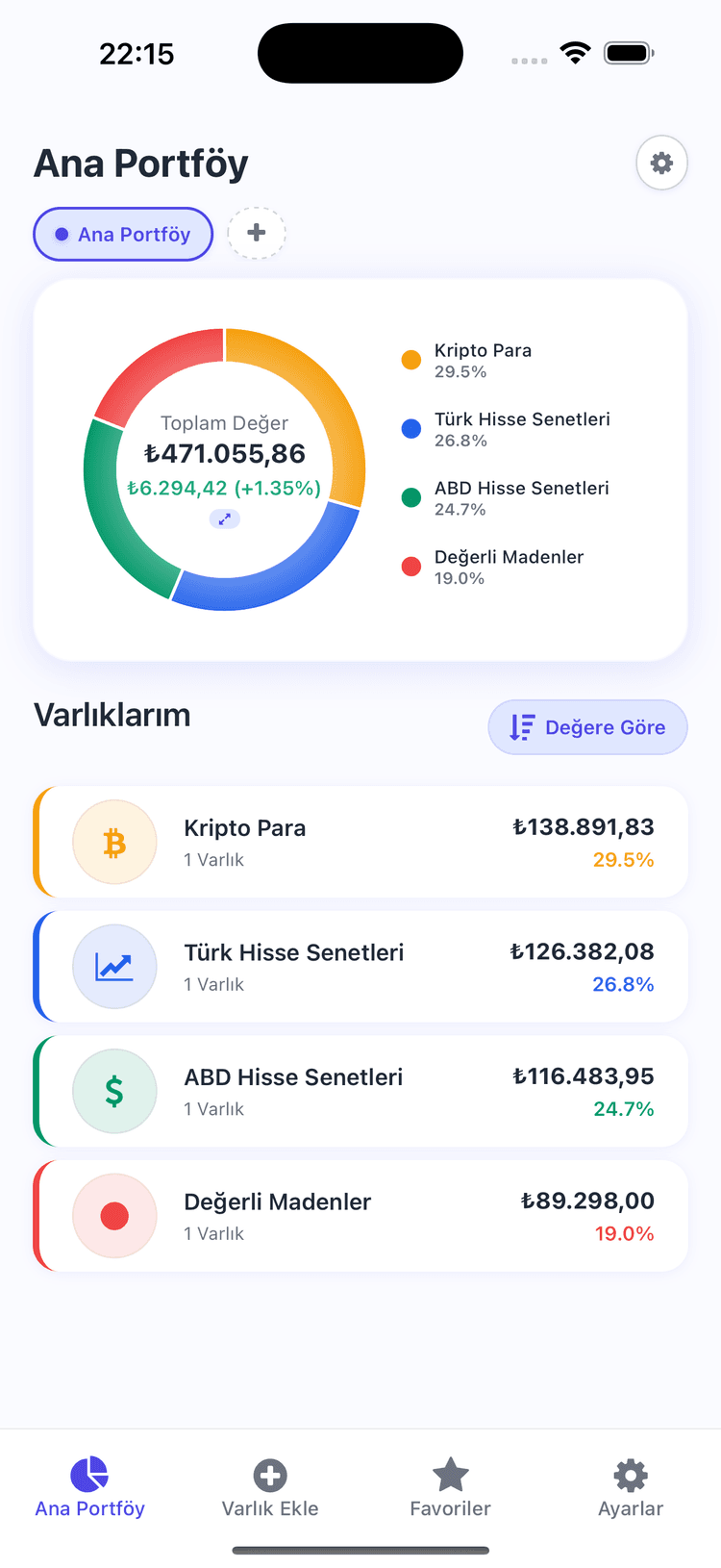 TrackIt portfolio app screen