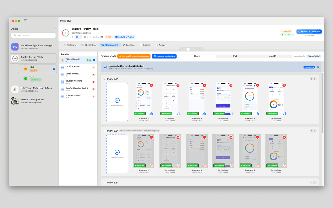 MetaFlow App Screenshot