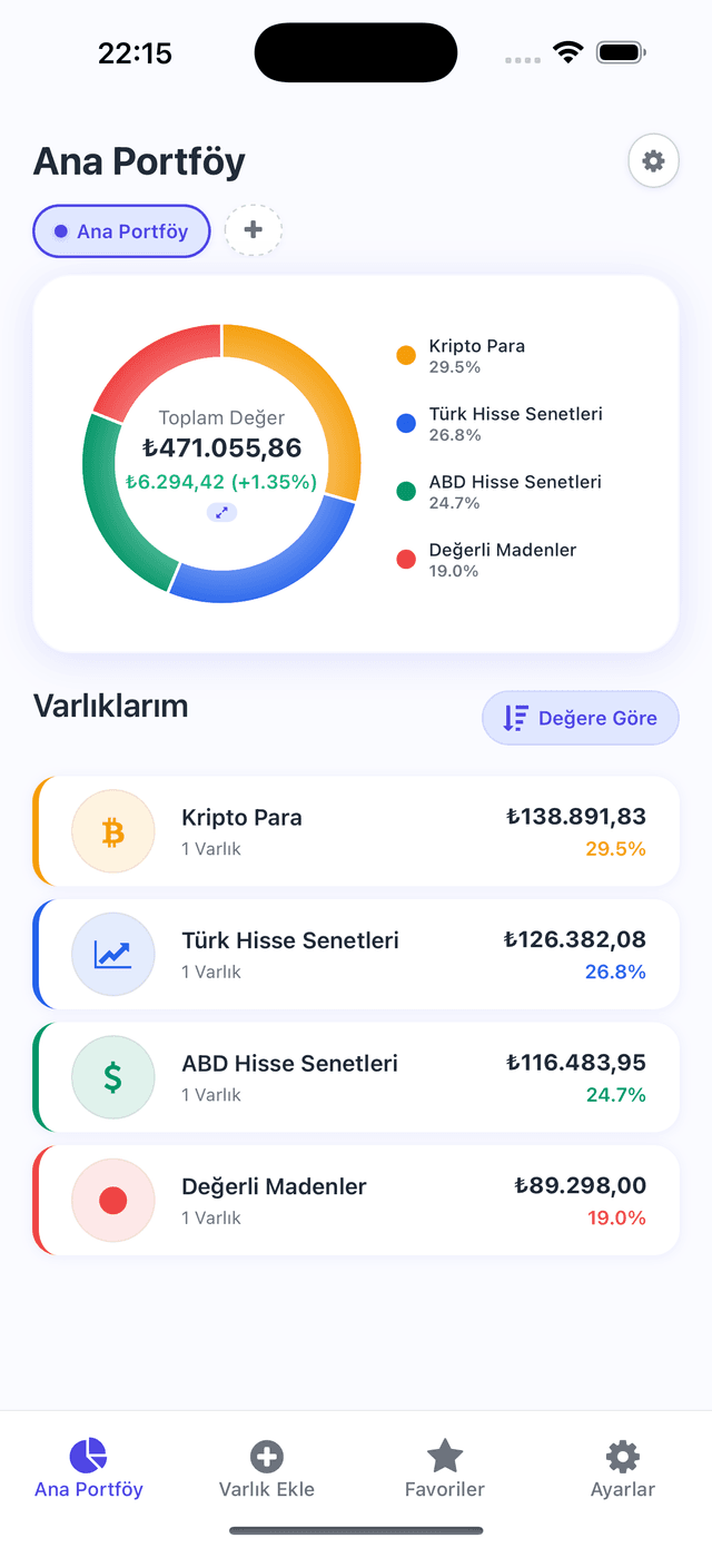 Portfolio App Screenshot
